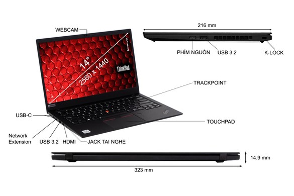 Lenovo ThinkPad X1 Carbon thế hệ 8 (2020)