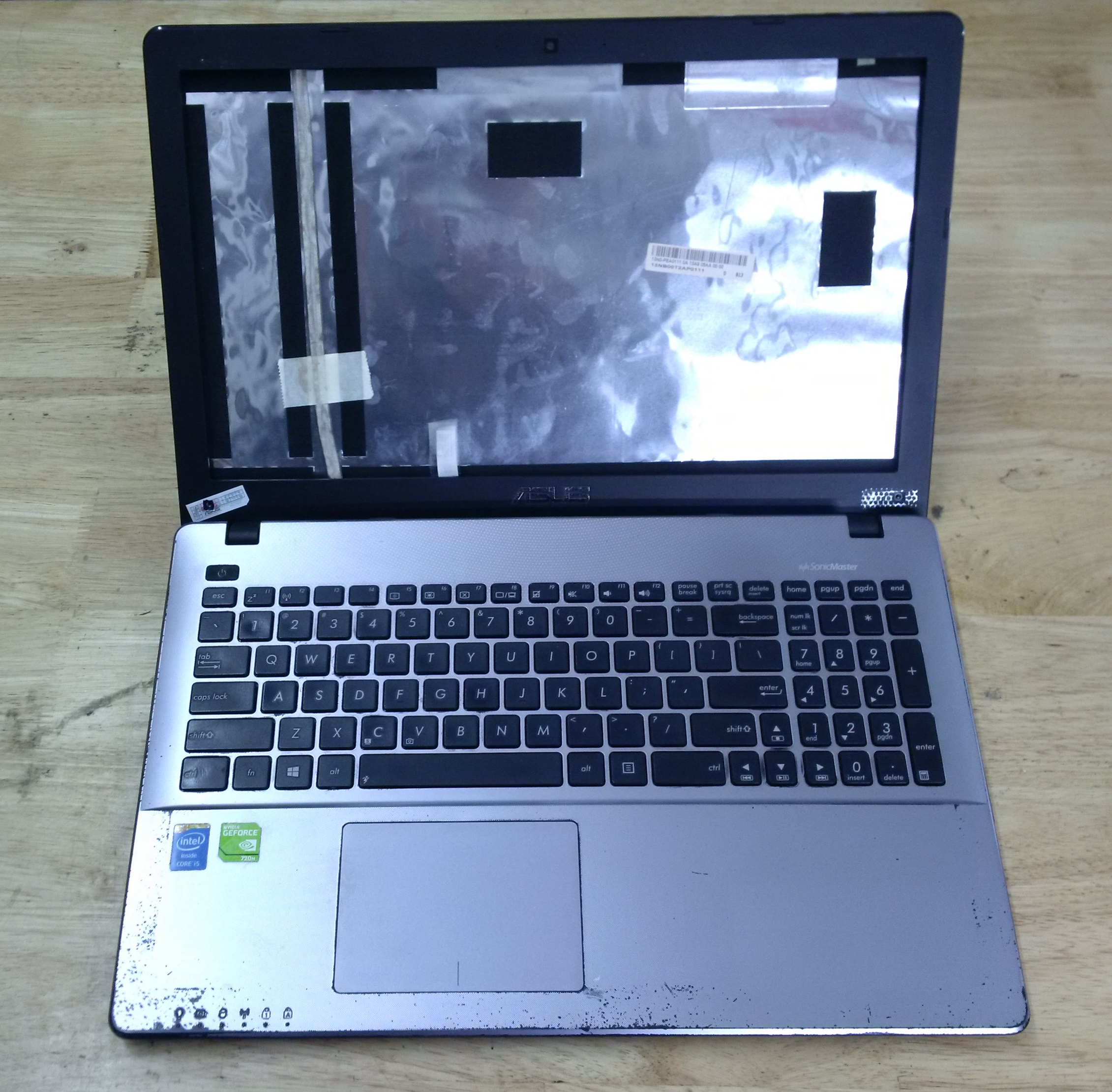 vỏ laptop asus x550l cũ