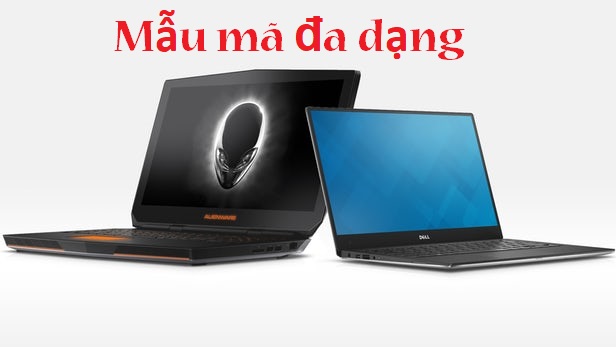 laptop dell là thương hiệu có mẫu mã đa dạng